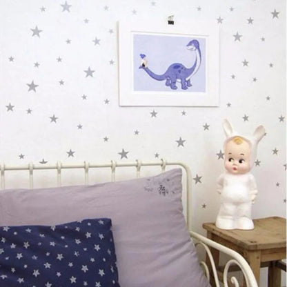 New 45/24pcs Cartoon Starry Wall Stickers For Kids Rooms Home Decor Little Stars Wall Decals Baby Nursery DIY Vinyl Art Mural - petguardiansupplies