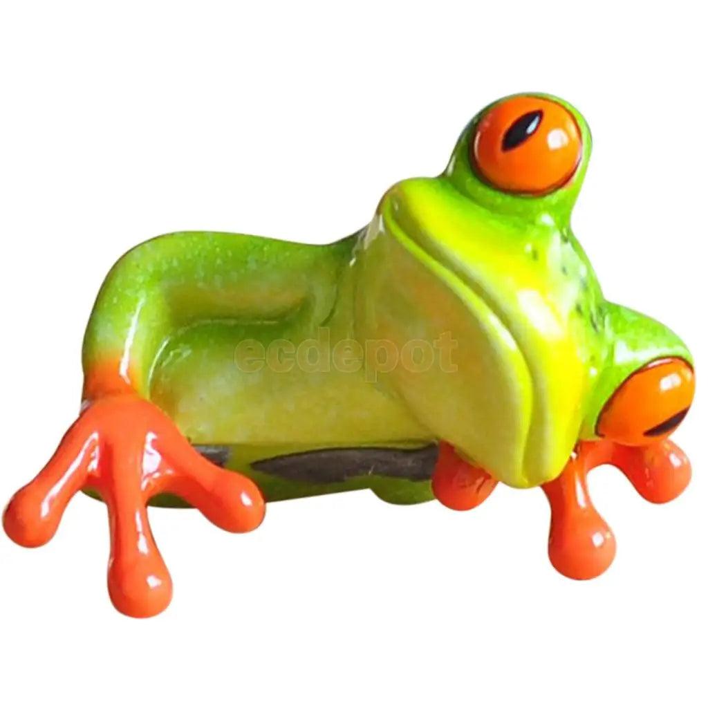 3D Frog Funny Car Office Desk Computer Decor Ornaments Miniatures Decorations, Landcrape Bonsai Garden Decor, Xmas Gift - petguardiansupplies