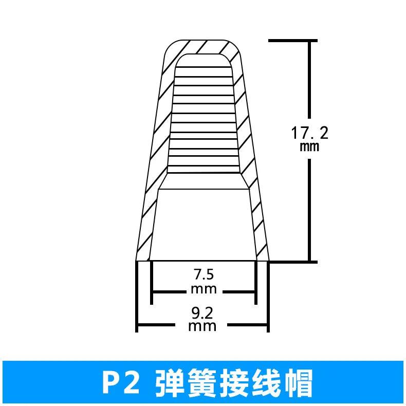 New Electrical Wire Connector Twist-On Terminals Cap Spring Insert Assortment P1 P2 P3 P4 P6 - petguardiansupplies