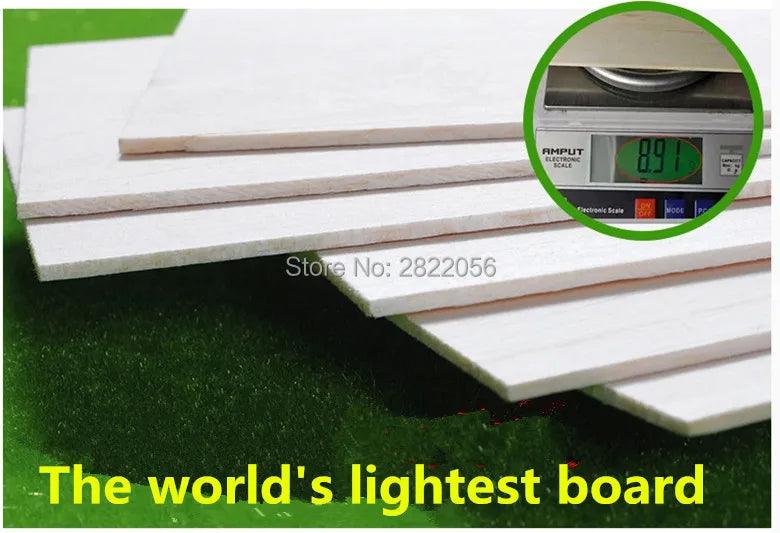 5 pcs 400x100x0.75/1/1.5/2/2.5/3/4/5/6/7/8/9/10mm EXCELLENT QUALITY Model Balsa wood sheets for RC plane boat model DIY - petguardiansupplies