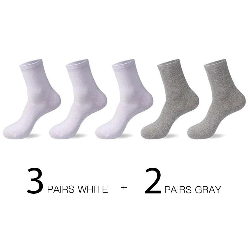 HSS 5pairs/lot High Quality Men Cotton Socks New Casual Business Summer Thin Black Socks Deodorant Breathable Man Long Sock - petguardiansupplies