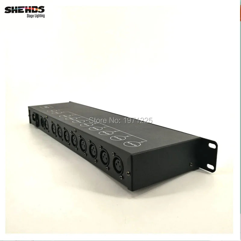 Stage Light Controller DMX512 Splitter Light Signal Amplifier Splitter 8 Way DMX Distributor For Stage Equipment - petguardiansupplies