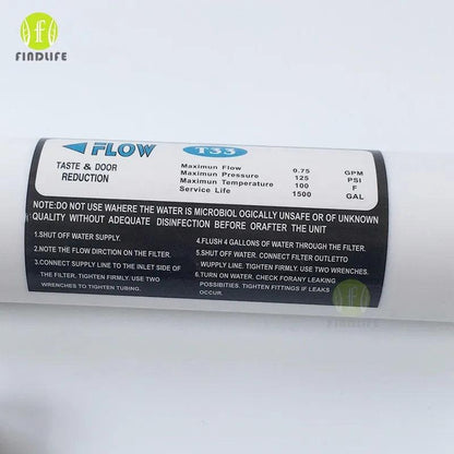 Quick connect 10 Inch T33 with 2pcs fitting Water Purifier INLINE COCONUT Carbon Post WATER FILTER cartridge REVERSE OSMOSIS - petguardiansupplies