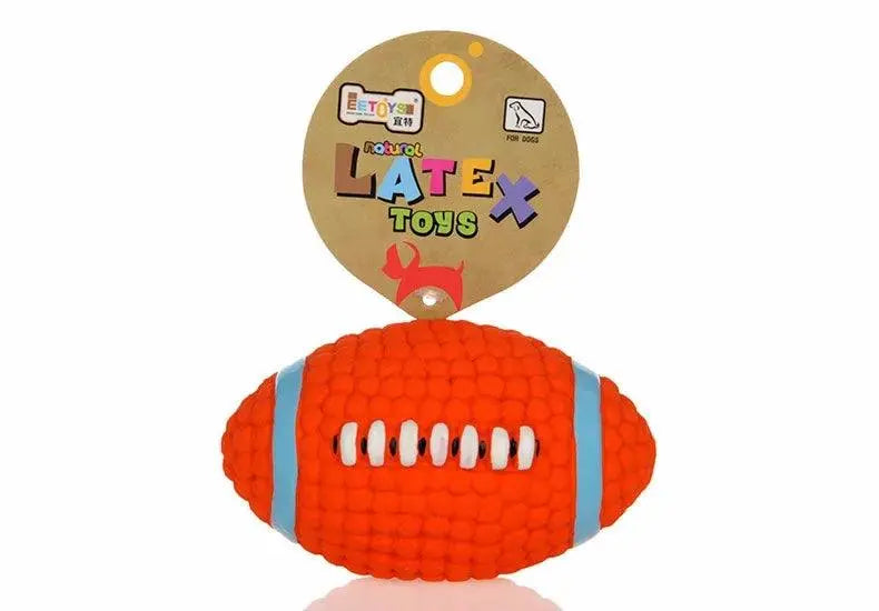 HOOPET Pet Dog Toy Balls Squeak Puppy Toys Interesting Tennis Football Tooth Cleaning Toys for Dogs - petguardiansupplies