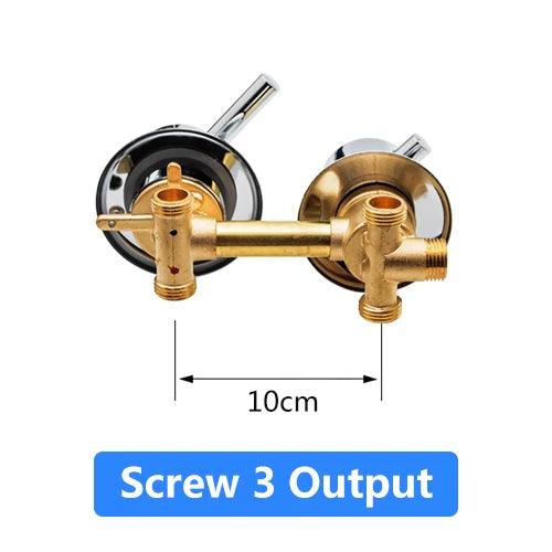 2/3/4/5 Ways Water Outlet Screw Thread Center Distance 10cm 12.5cm Mixing Valve Brass Bathroom Shower Mixer Faucet Tap Cabin - petguardiansupplies