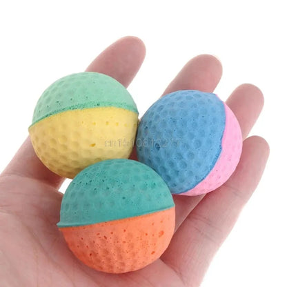 10 Pcs Pet Toy Latex Balls Colorful Chew For Dogs Cats Puppy Kitten Soft Elastic Dropshipping - petguardiansupplies