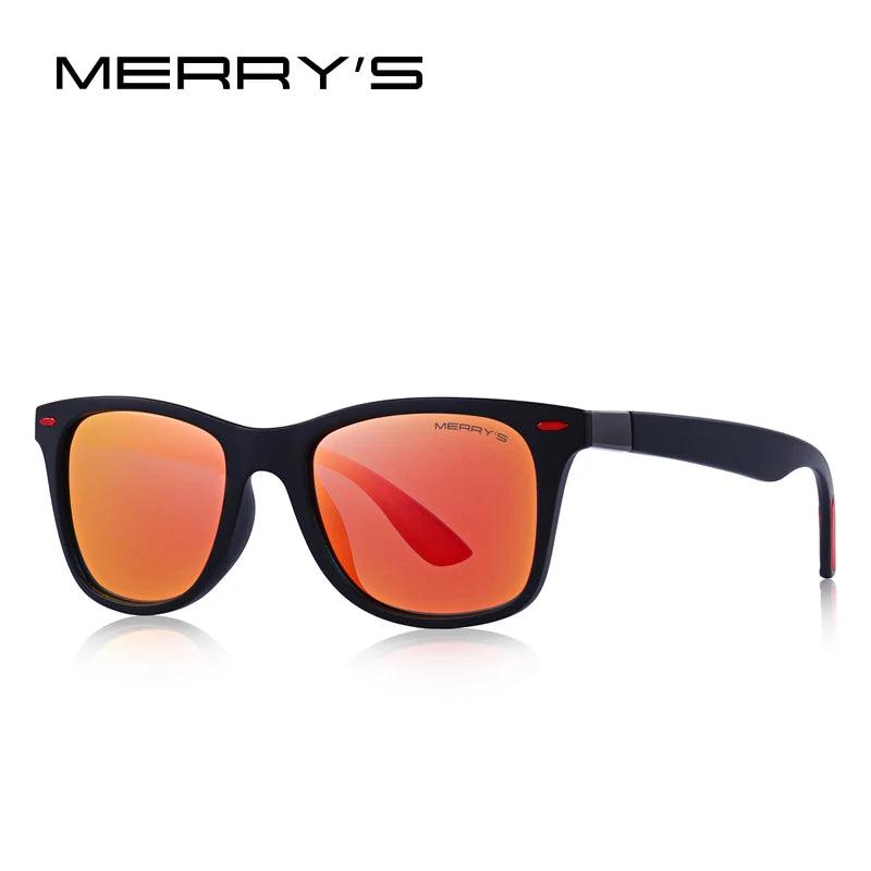 MERRYS DESIGN Men Women Classic Retro Rivet Polarized Sunglasses Lighter Design Square Frame 100% UV Protection S8508 - petguardiansupplies