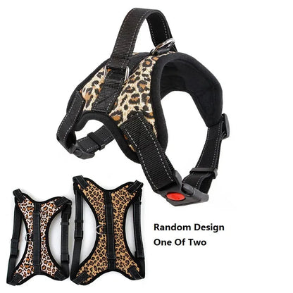 Nylon Heavy Duty Dog Pet Harness Collar Adjustable Padded Extra Large Medium Small Dog Harnesses Vest Husky Big Dogs Products - petguardiansupplies