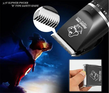 BaoRun P6 Professional Dog Hair Trimmer Rechargeable Pet Cat Grooming Clipper Shaver Low-noise Electric Cutters Haircut Machine - petguardiansupplies