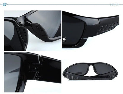 2023 New Black frame glasses Sports Sunglasses Polarized Men and Women brand designers driving Fishing Sun glasses UV400 - petguardiansupplies