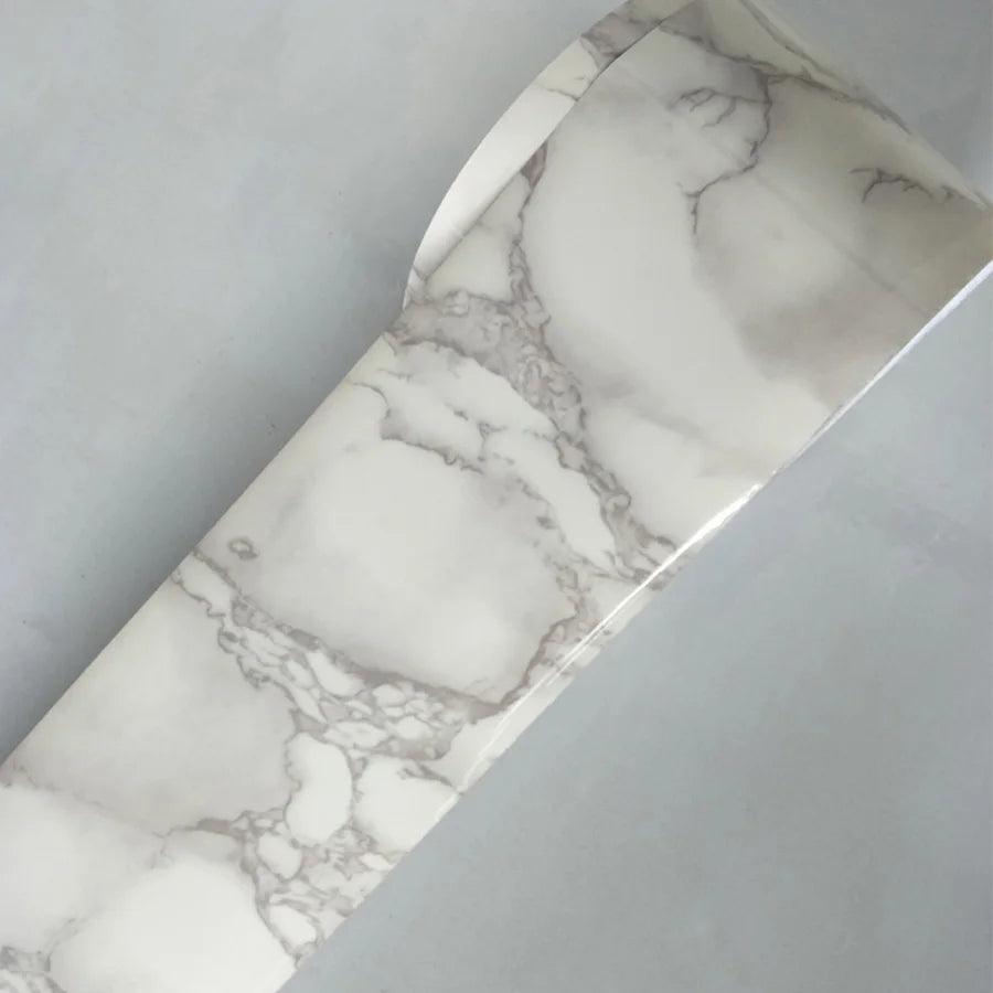 0.1x5M Marble Vinyl Waistline Sticker Solid Color Self Adhesive Wall Paper Border Bathroom PVC Waterproof Wood Pattern Wallpaper - petguardiansupplies