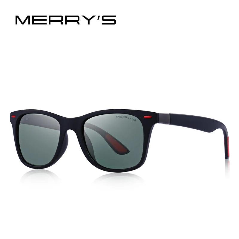 MERRYS DESIGN Men Women Classic Retro Rivet Polarized Sunglasses Lighter Design Square Frame 100% UV Protection S8508 - petguardiansupplies