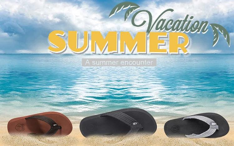 Summer Men Flip Flops High Quality Comfortable Beach Sandals Shoes for Men Male Slippers Plus Size 48 49 50 Casual Shoes - petguardiansupplies