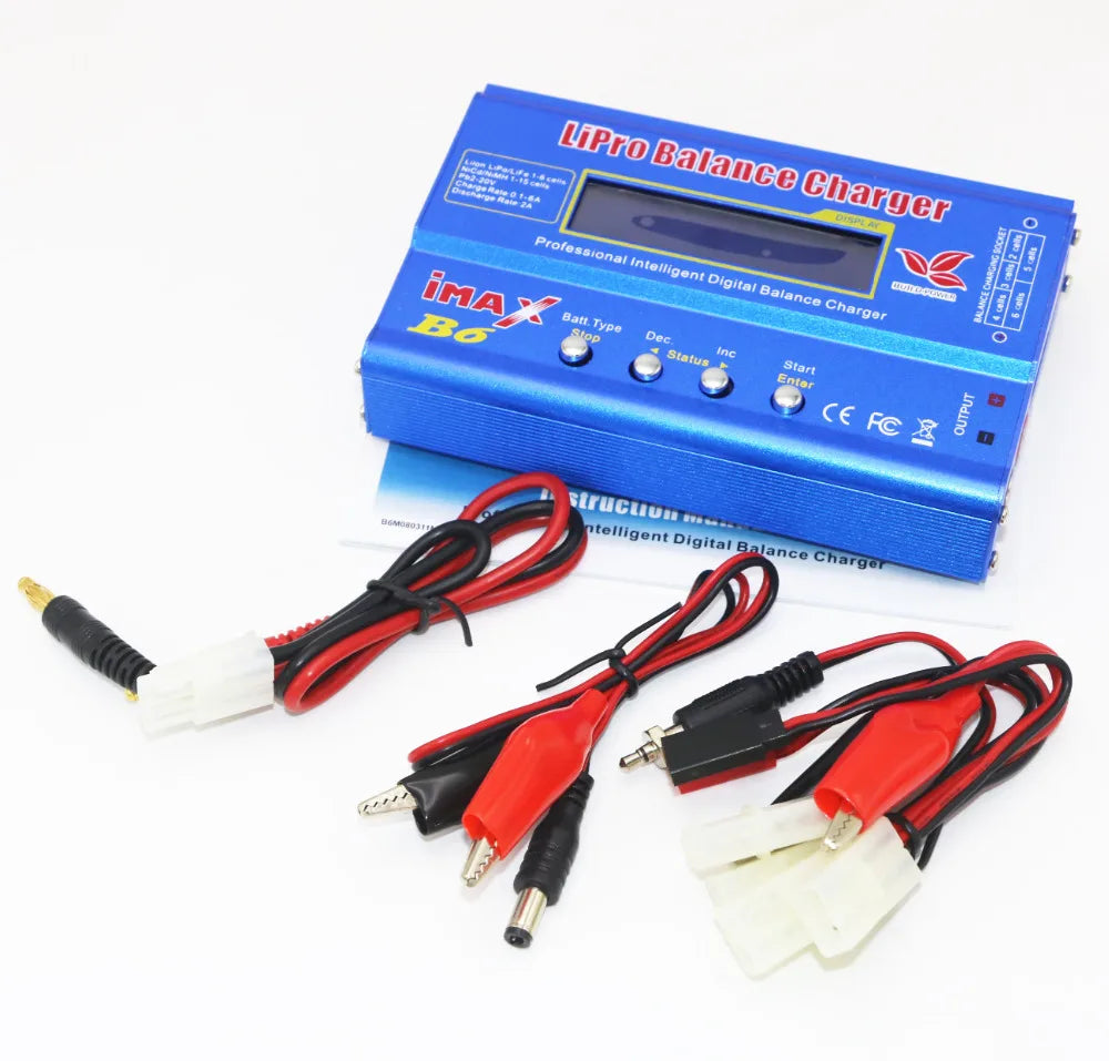 IMAX B6 80W Battery Charger Lipo NiMh Li-ion Ni-Cd Digital Lipro Balance Charger Discharger + AC Power 12V 5A Adapter For Rc Car - petguardiansupplies