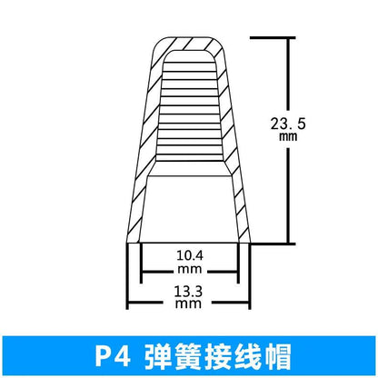 New Electrical Wire Connector Twist-On Terminals Cap Spring Insert Assortment P1 P2 P3 P4 P6 - petguardiansupplies