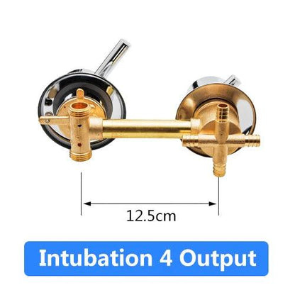 2/3/4/5 Ways Water Outlet Screw Thread Center Distance 10cm 12.5cm Mixing Valve Brass Bathroom Shower Mixer Faucet Tap Cabin - petguardiansupplies