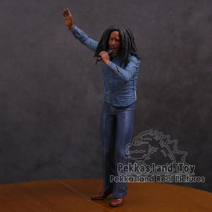 Bob Marley Music Legends Jamaica Singer & Microphone PVC Action Figure Collectible Model Toy 18cm - petguardiansupplies