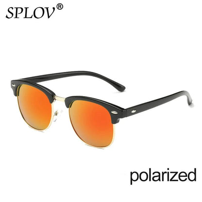 New Fashion Semi Rimless Polarized Sunglasses Men Women Brand Designer Half Frame Sun Glasses Classic Oculos De Sol UV400 - petguardiansupplies