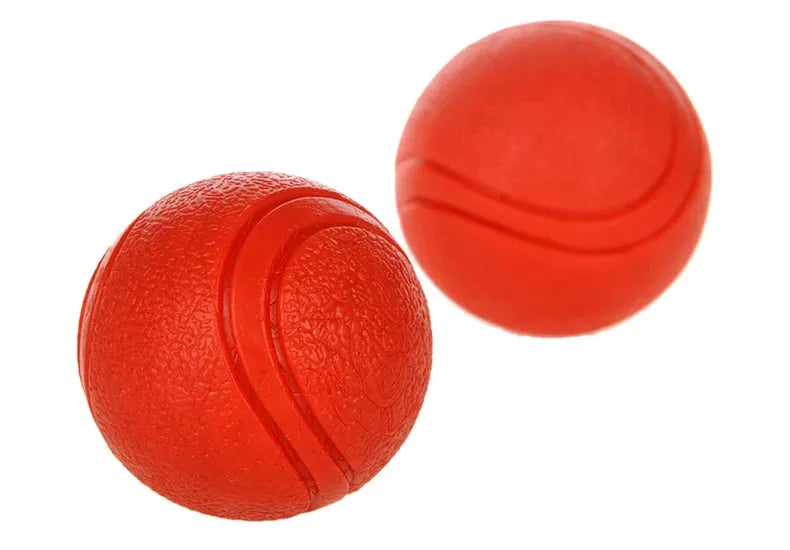 HOOPET Dog Toy Rubber Ball Bite-resistant Ball Toy for Dogs Puppy Teddy Pitbull Red Color Solid Ball S-XL Pet Supplies - petguardiansupplies