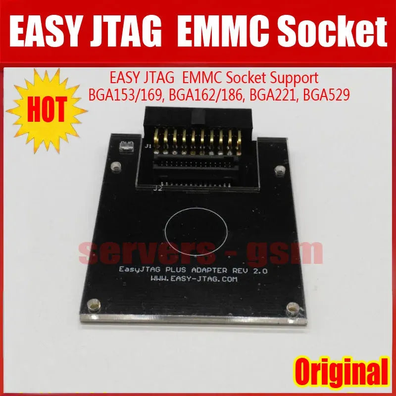 2025 NEW Original EASY JTAG PLUS EMMC Socket Adapter ( Support eMMC BGA153/169, BGA162/186, BGA221,BGA529) - petguardiansupplies