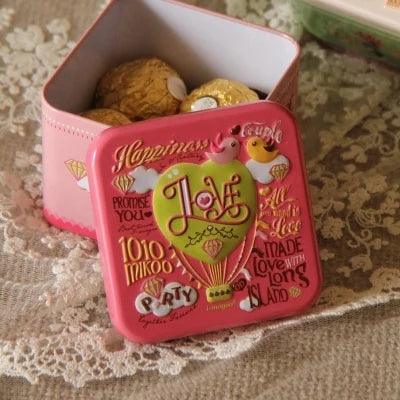 1PCS Exquisite 3D Cartoon Tin Box Biscuit /Tea leaf Sundries Container Case Metal Customizable Wholesale Child Gift Box Square - petguardiansupplies