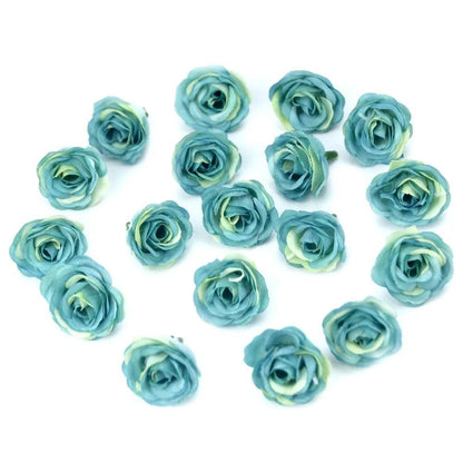 10/50/100pcs 2.5cm Mini Silk Artificial Rose Flower Heads For Wedding Party Home Decoration DIY Accessories Fake Flowers Craft - petguardiansupplies