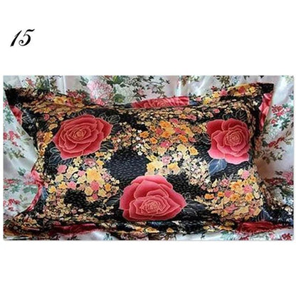 1pc Pure Emulation Silk Satin Pillowcase Single Pillow Cover Multicolor 48*74cm - petguardiansupplies