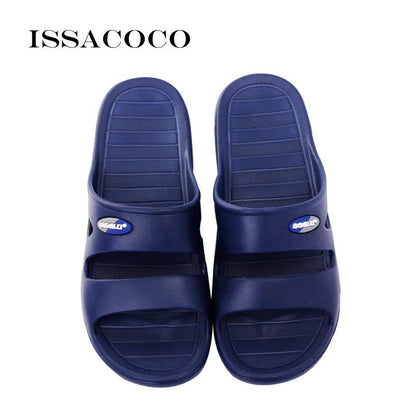 ISSACOCO Men's Flat Indoor Massage Slippers Men Home Non-slip Massage Slippers Zapatos Hombre Beach Flip Flops Men's Slides - petguardiansupplies