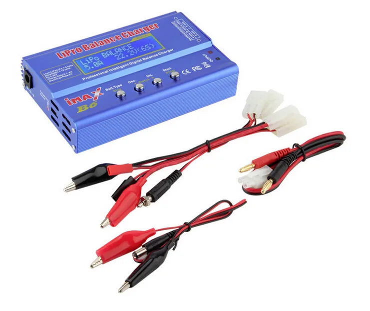 IMAX B6 80W Battery Charger Lipo NiMh Li-ion Ni-Cd Digital Lipro Balance Charger Discharger + AC Power 12V 5A Adapter For Rc Car - petguardiansupplies