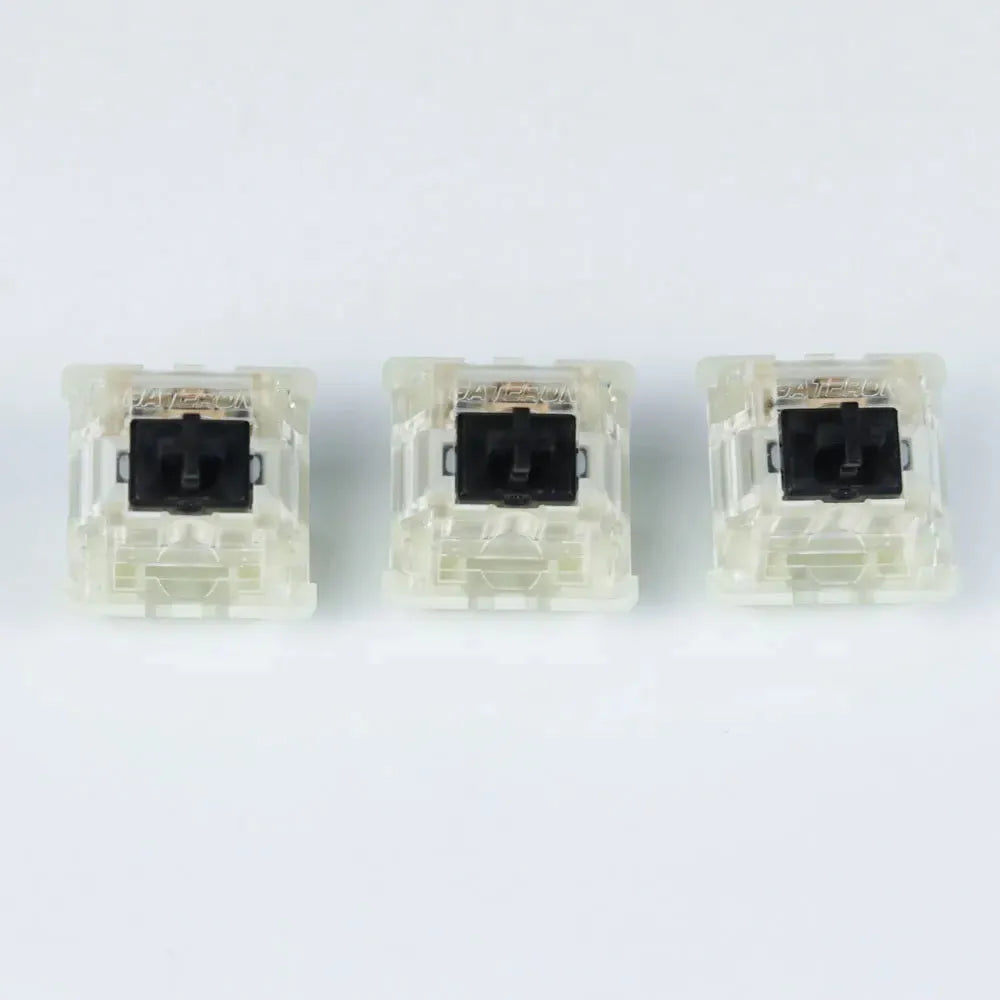 Gateron silent switch Black Red clear 5pin transparent tops for mechaniacl keyboard Compatible with MX switch - petguardiansupplies