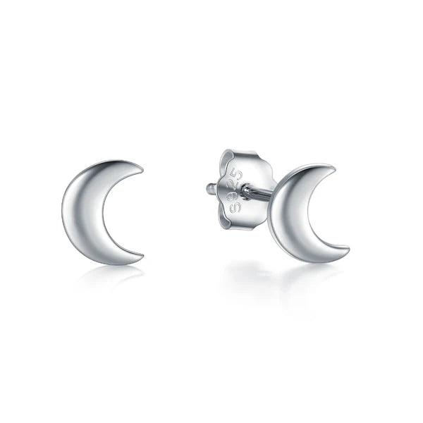 Modian New 6 Style Real 925 Sterling Silver Stars Moon Exquisite Fashion Simple Stud Earrings For Women Triangle Jewelry Brincos - petguardiansupplies