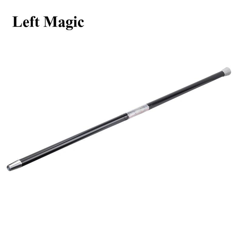 Aluminum Dancing Cane Stick (Silver/Black) Magic Trick Floating Magic Wand Close Up Street Stage Magic Props Accessories - petguardiansupplies