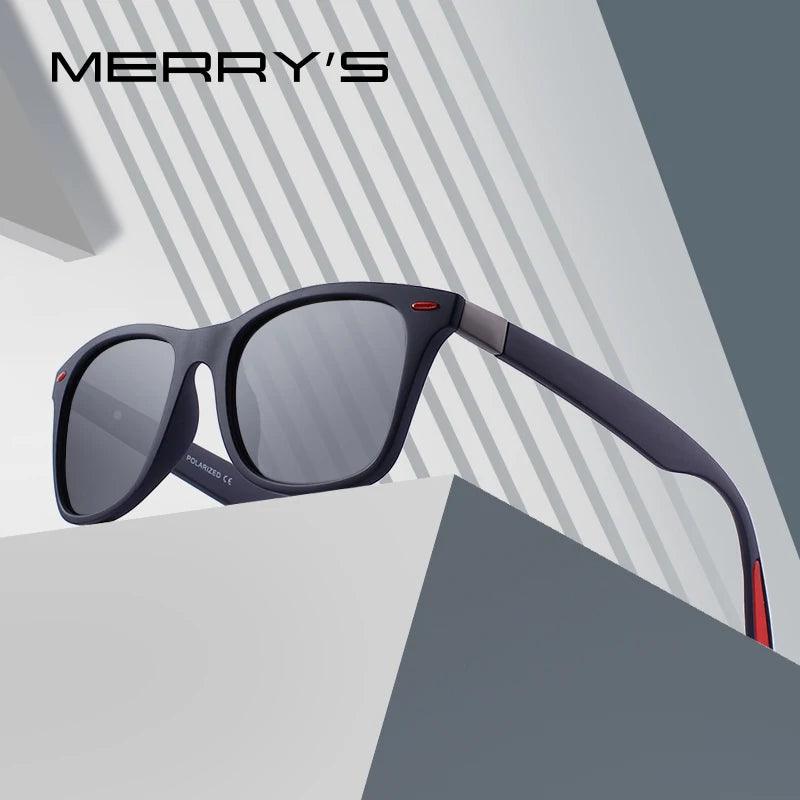 MERRYS DESIGN Men Women Classic Retro Rivet Polarized Sunglasses Lighter Design Square Frame 100% UV Protection S8508 - petguardiansupplies