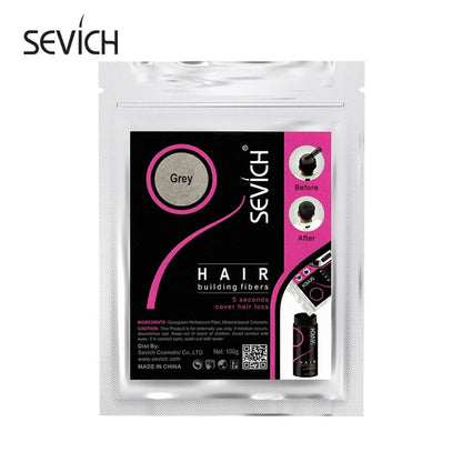 Sevich Beauty Salon Instant Thickening Hair Fiber Powder 100g Thickening Hair Building Fibers Wig Extensions Refill Black Colors - petguardiansupplies