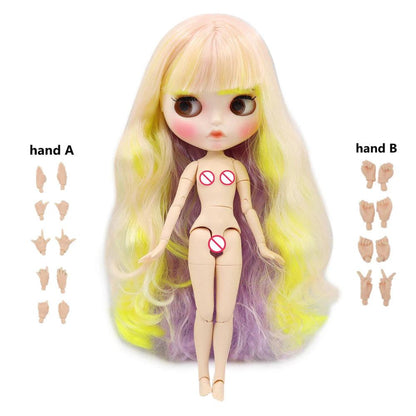 ICY DBS Blyth Doll 1/6 Joint Body DIY BJD toys Fashion Dolls girl gift Special Offer on sale with hand set A&B - petguardiansupplies