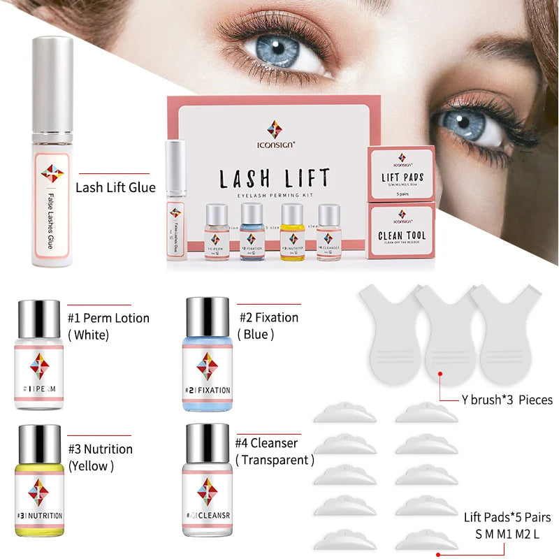 Dropshipping ICONSIGN Lash Lift Kit Lifiting Eyelash Enhancer Calia Set Lashes Perm Eyes Makeup Tools Can Do Your Logo - petguardiansupplies