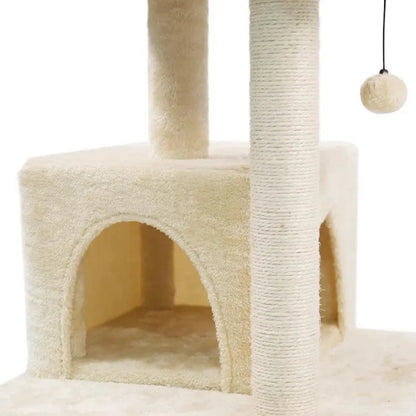 Domestic Delivery Multi-Level Cat Tree Tower Climb Furniture Scratching Post for Indoor House Pet Supplies Kitten Toy Cozy Condo - petguardiansupplies