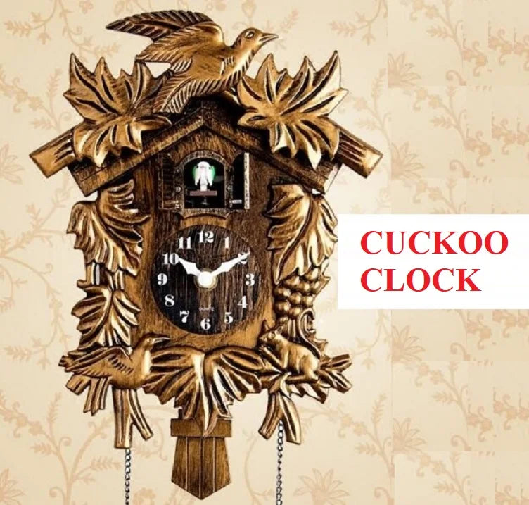 14inch Cuckoo Clock Living Room Wall Clock Bird Cuckoo Alarm Clock Wall-watch Children Unicorn Decorations Home Day Time Alarm - petguardiansupplies