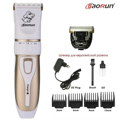 BaoRun P2 P3 Professional Pet Cat Dog Hair Trimmer Rechargeable Animal Grooming Clipper Shaver Dog Hair Cutting Machine Comb Kit - petguardiansupplies