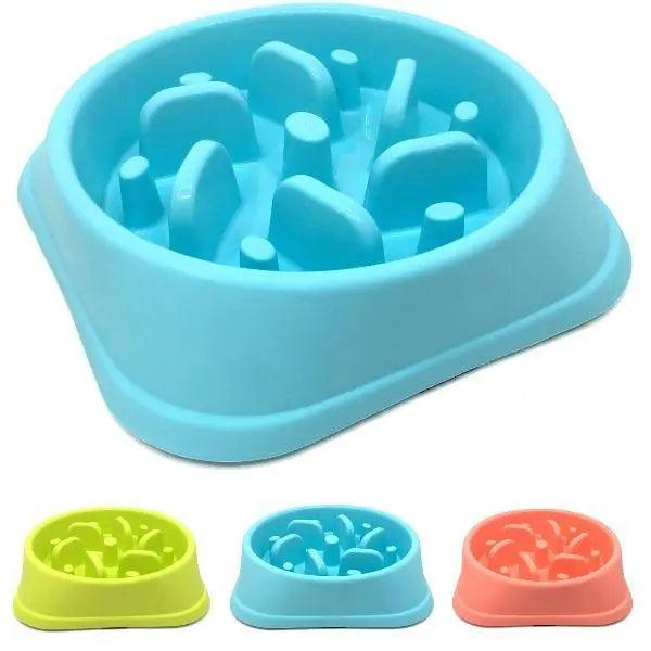 Happy Hunting Slow Feeder Pet Bowl - Assorted Colours - petguardiansupplies