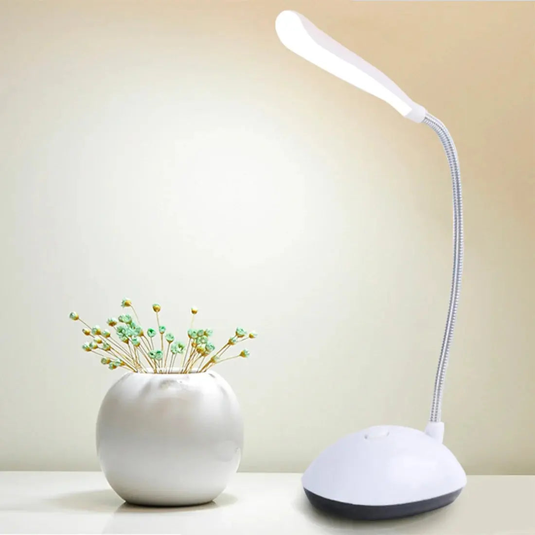 Battery Operated LED Reading Night Lamp Flexible Table Light Foldable Switch Desk Working Study Light For Kids Student Office - petguardiansupplies