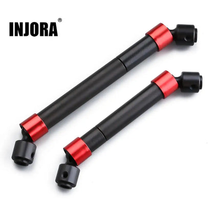 INJORA 2PCS Metal CVD Drive Shaft for 1/10 RC Car Crawler TRX4 TRX-4 Upgrade Parts - petguardiansupplies