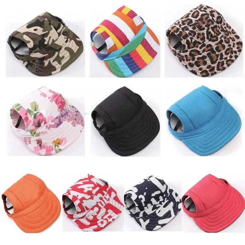 Pet Hat Dog Hat Baseball Hat Summer Canvas Dog Cap Only For Small Pet Dog Outdoor Accessories Outdoor Hiking Sports - petguardiansupplies