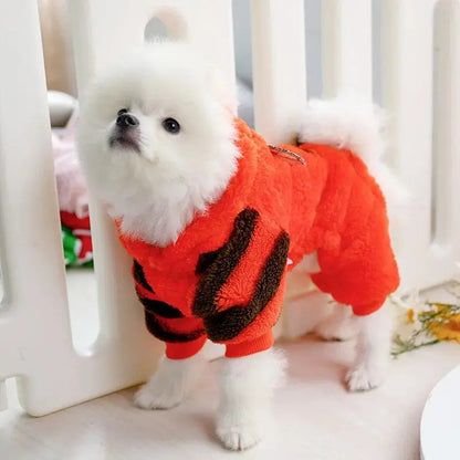 Petcircle New Hot Sale Pet Dog Clothes Tiger Dog Winter Coats Warm Dog Hoodies For Chihuahua Small And Large Dog Costumes - petguardiansupplies