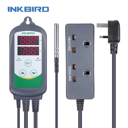 INKBIRD ITC-308 Heating and Cooling Dual Relay Temperature Controller, Carboy, Fermenter, Greenhouse Terrarium Temp. Control - petguardiansupplies