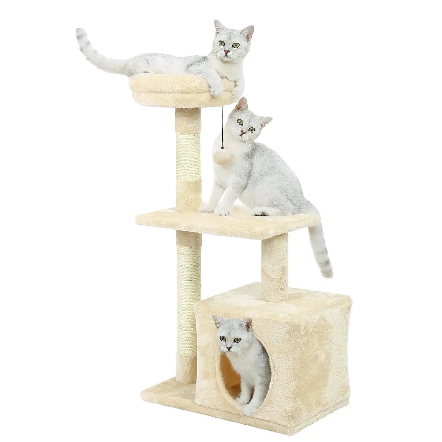 Domestic Delivery Multi-Level Cat Tree Tower Climb Furniture Scratching Post for Indoor House Pet Supplies Kitten Toy Cozy Condo - petguardiansupplies