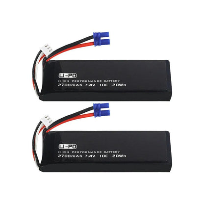 2PCS 7.4V 2700mAh 10C Original Battery for Hubsan H501S H501A H501M H501C X4 RC Quadcopter Spare Parts H501S-14 - petguardiansupplies