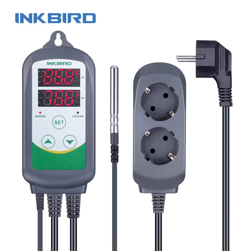 INKBIRD ITC-308 Heating and Cooling Dual Relay Temperature Controller, Carboy, Fermenter, Greenhouse Terrarium Temp. Control - petguardiansupplies