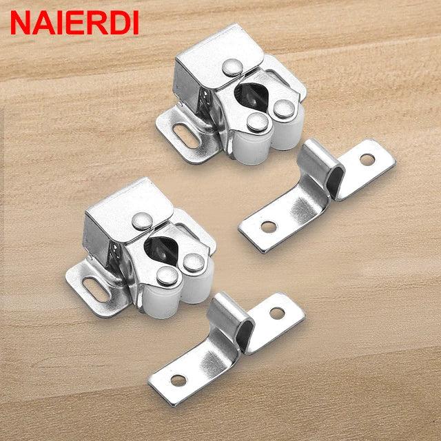 NAIERDI 2-10PCS Door Stop Closer Stoppers Damper Buffer Magnet Cabinet Catches For Wardrobe Hardware Furniture Fittings - petguardiansupplies