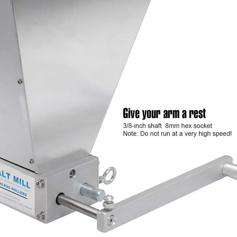 2025 Newest Stainless 2-roller Barley Malt Mill Grain Grinder Crusher For Homebrew Wholesale & Dropshipping - petguardiansupplies